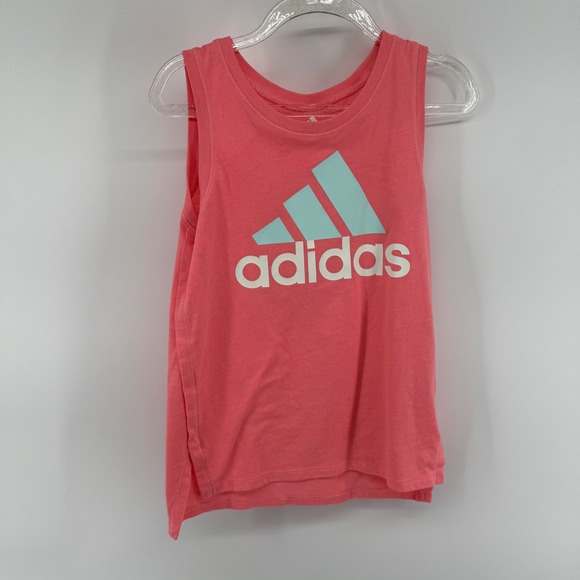 adidas Other - Kids Adidas Tank Top Coral Pink Logo Size 6 Athletic Casual